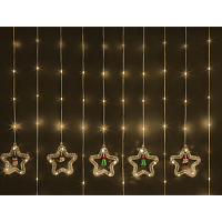Гирлянда Navigator 95 012 NGF-D035-01 (бахрома звезды и фигурки WW 3*0.6м IP20)