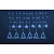Гирлянда Navigator 95 125 NGF-D033-03 (бахрома звезды и елочки Blue 2.5*1м IP20)