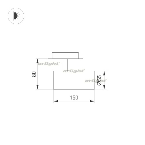 Светильник LGD-LUMOS-R55-16W Day4000 (WH, 25 deg, 230V) (Arlight, IP20 Металл, 3 года)