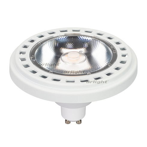 Лампа AR111-UNIT-GU10-15W-DIM Day4000 (WH, 24 deg, 230V) (Arlight, Металл)