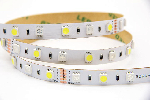 Лента 5050 60 led IP20 12V RGB + Белый 14,4 Вт/м Hight class
