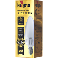 Лампа Navigator 80 546 NLL-C37-6-230 - 4K -E14-FR-SV  CRI ≥97 