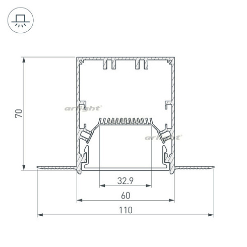 Тройник SL-LINIA55-FANTOM (Arlight, Металл)