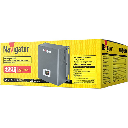 Стабилизатор напряжения Navigator 61 778 NVR-RW1-3000