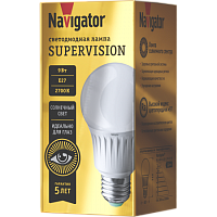 Лампа Navigator 80 548 NLL-A60-9-230-2.7K-E27-FR-SV  CRI≥97
