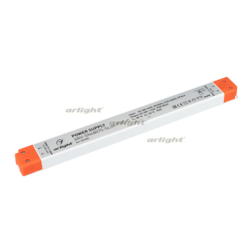 Блок питания ARV-SN48075-SLIM-PFC-C (48V, 1.56A, 75W) (Arlight, IP20 Пластик, 3 года)