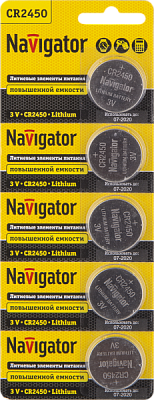 Элемент питания Navigator 94 766 NBT-CR2450-BP5