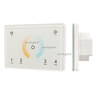 Панель Sens SMART-P81-MIX White (230V, 4 зоны, 2.4G) (Arlight, IP20 Пластик, 5 лет)
