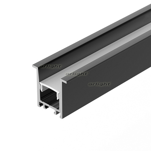 Профиль SL-COMFORT-2322-F-2000 ANOD BLACK (Arlight, Алюминий)