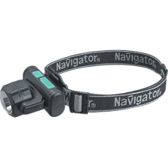 Фонарь Navigator 95 555 NPT-H38-ACCU налоб 1COBx3.2Вт+1LEDx3Вт,4реж,Li-ion1.2Ач