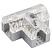 Соединитель тройной ARL-CLEAR-U15-2x90 (26x15mm) (Arlight, Металл)