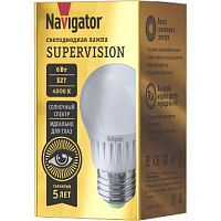 Лампа Navigator 80 543 NLL-G45-6-230 - 4K- E27-FR-SV    CRI≥97
