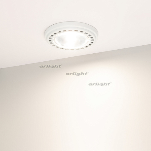 Лампа AR111-UNIT-GU10-15W-DIM Day4000 (WH, 24 deg, 230V) (Arlight, Металл)