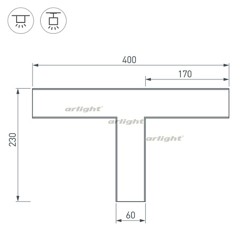 Тройник SL-LINE-6070 (Arlight, Металл)