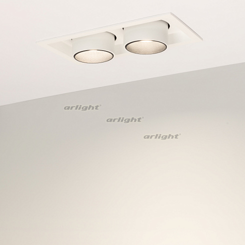 Светильник LTD-PULL-S110x210-2x10W Day4000 (WH, 24 deg, 230V) (Arlight, IP20 Металл, 5 лет)