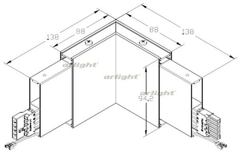 Светильник ALT-LINEAIR-FLAT-DIM-L60-2094-3W Warm3000 (BK, 100 deg) (Arlight, IP20 Металл, 3 года)