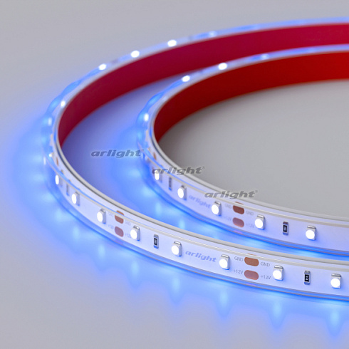 Лента RTW 2-5000P 12V Blue (3528, 300 LED, LUX) (Arlight, 4.8 Вт/м, IP66)