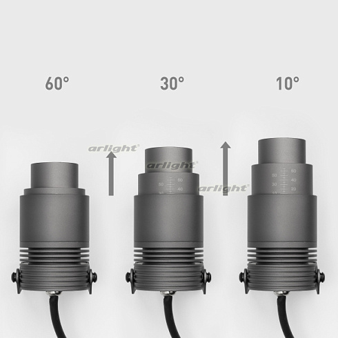 Светильник ALT-RAY-ZOOM-R61-12W Day4000 (DG, 10-60 deg, 230V) (Arlight, IP67 Металл, 3 года)