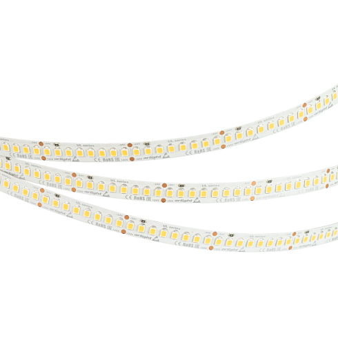 Лента UL-A200-10mm 24V Warm2700 (20 W/m, IP20, 2835, 5m) (Arlight, высок.эфф.150 лм/Вт)