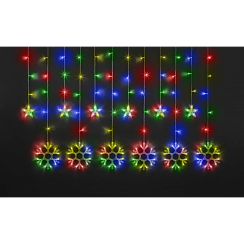 Гирлянда Navigator 95 123 NGF-D032-04 (бахрома звезды и снежинки RGBY 2.5*1м IP20
