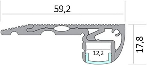 Профиль DL-IN 5923 (с рассеивателем)