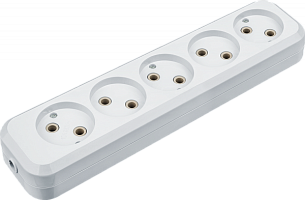 Колодка Navigator 61 589 NCA-BL01-05-X-WH 5гн без заземления АБС пластик