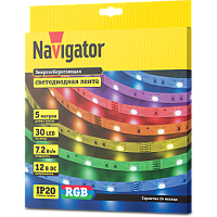 СД Лента Navigator 80 299 NLS-5050RGB30-7.2-IP20-12V R5