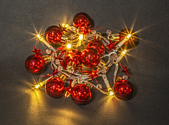 Гирлянда Navigator 80 720 NGF-D015-10WW-2AA красные шарики