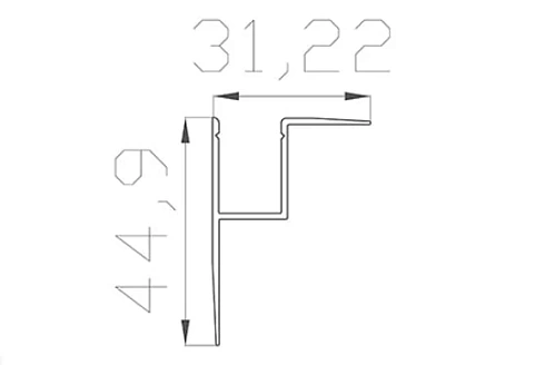 Профиль DL-INL 315 (без рассеивателя)