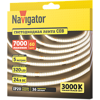СД Лента Navigator 95 317 NLS-СОВWW320-12-IP20-24V (3000К, 12W)