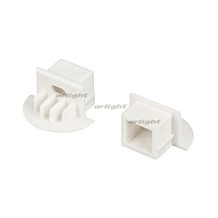 Заглушка для PDS-F белая с отверстием (Arlight, Пластик)