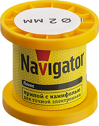 Припой Navigator 93 078 NEM-Pos02-61K-2-K50 (ПОС-61, катушка, 2 мм, 50 гр)