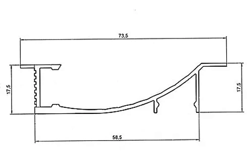 Профиль DL-IN 7020 (без рассеивателя)