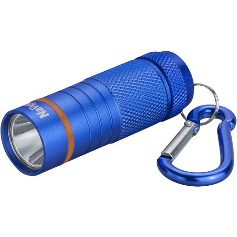Фонарь Navigator 82 315 NPT-KC08-S-4LR44 брелок алюминий 1LED(1Вт) 1 режим синий