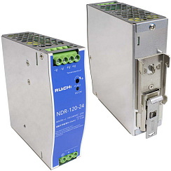 Блок питания на DIN-рейку RUICHI NDR-120-24, 100-240 В (АС) 5 А, 24 В, металлический корпус