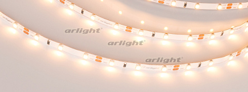 Лента RT-A60-5mm 12V Warm2400 (4.8 W/m, IP20, 2835, 5m) (Arlight, узкая)