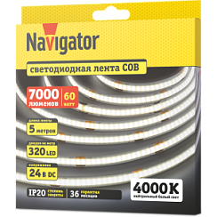 СД Лента Navigator 95 316 NLS-СОВW320-12-IP20-24V (4000К, 12W)