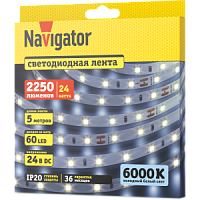 СД Лента Navigator 95 295 NLS-2835CW60-4.8-IP20-24V (6000К, 4,8W)
