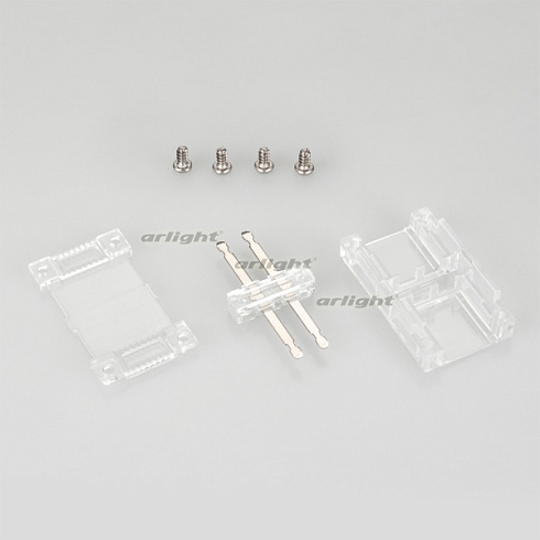 Коннектор прямой для ленты ARL-50000PV (15.5x6mm) прозрачный (Arlight, Пластик)