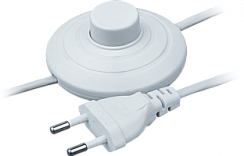Шнур Navigator 61 600 NPS-FS01-170-2x0.5-WH 1.7м с выключателем белый