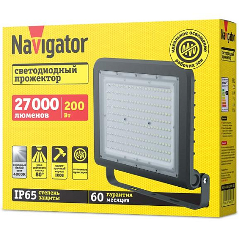 Светильник Navigator 80 677 NFL-02-200-4K-BL-LED