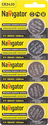 Элемент питания Navigator 94 781 NBT-CR2430-BP5