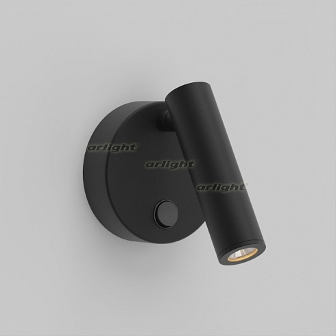 Светильник SP-BED-R90-3W Warm3000 (BK, 20 deg, 230V) (Arlight, IP20 Металл, 3 года)