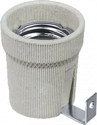 Патрон электрический Navigator 71 619 NLH-CL-H-E27 керамический с держателем Е27