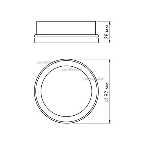 Вставка SP-POLO-R85 (BK, 3-3) (Arlight, Металл)