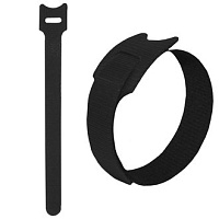 Хомут: липучка 210х16 мм, черный (50шт)