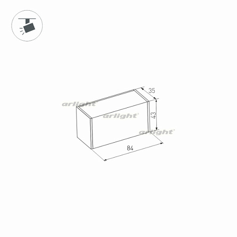 Светильник MAG-LASER-45-L84-3W Day4000 (WH, 15 deg, 24V) (Arlight, IP20 Металл, 3 года)