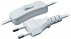 Шнур Navigator 61 724 NPS-FS-170-2x0.5-WH 1.7м с выключателем белый