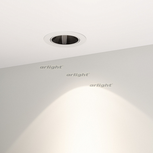 Светильник MS-FORECAST-BUILT-TURN-R102-12W Day4000 (WH-BK, 32 deg, 230V) (Arlight, IP20 Металл, 5 лет)
