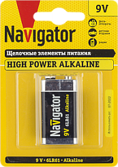 Элемент питания Navigator 94 756 NBT-NE-6LR61-BP1 крона